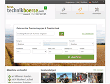 Tablet Screenshot of forst.technikboerse.com